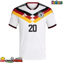 Camisa de Futebol Alemanha Serge Gnabry #20 Equipamento Principal Mundo 2026 Manga Curta